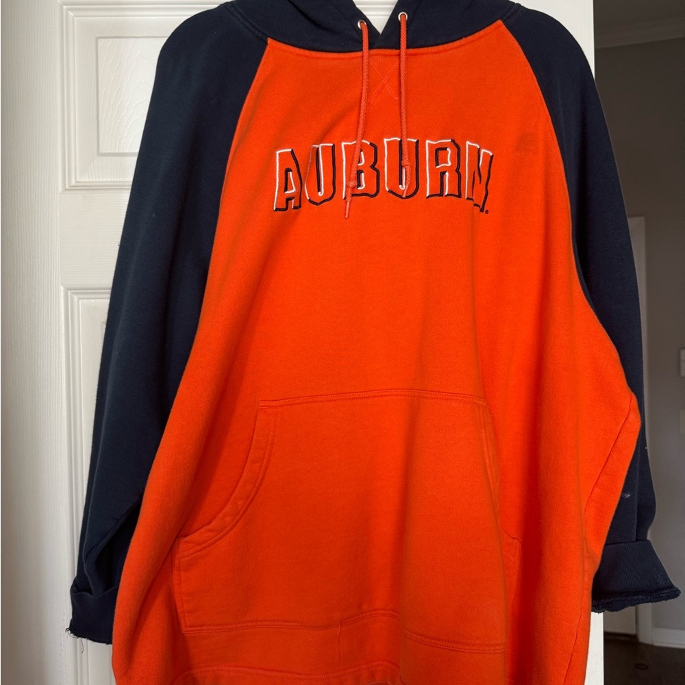 Vintage Champs Orange and Navy Sweatshirt